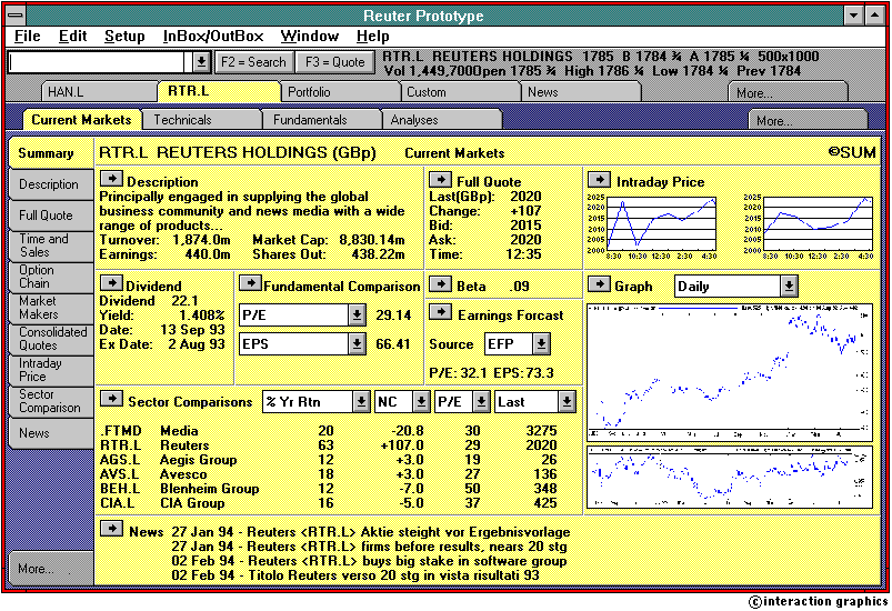 Example designer led screen - Reuter 3000
